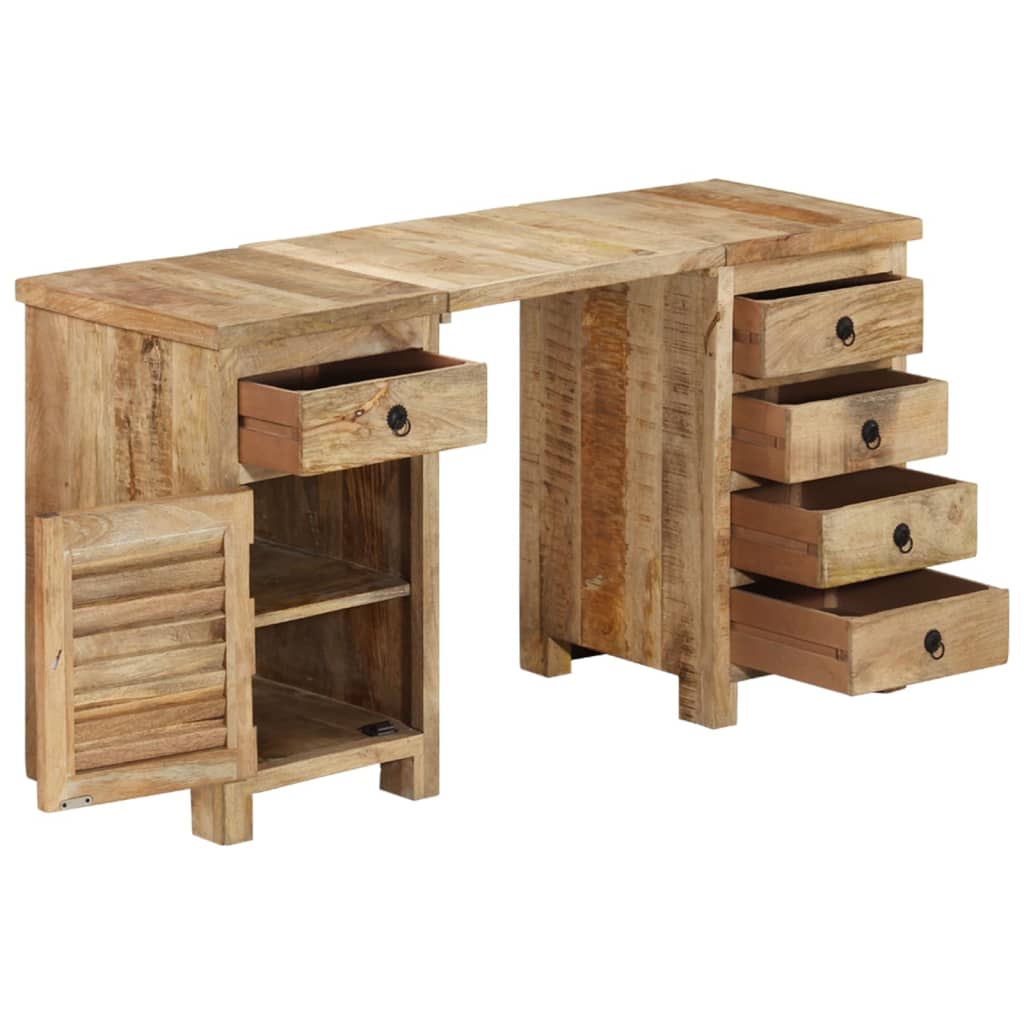 vidaXL Schreibtisch Massivholz Mango 140x50x77 cm