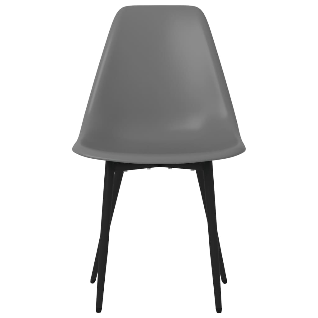 vidaXL Chaises de salle à manger 6 pcs Gris PP