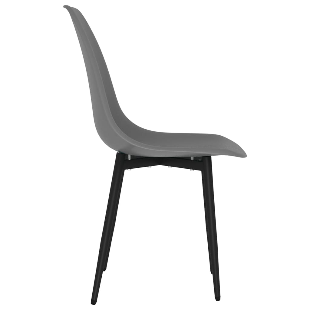 vidaXL Chaises de salle à manger 6 pcs Gris PP