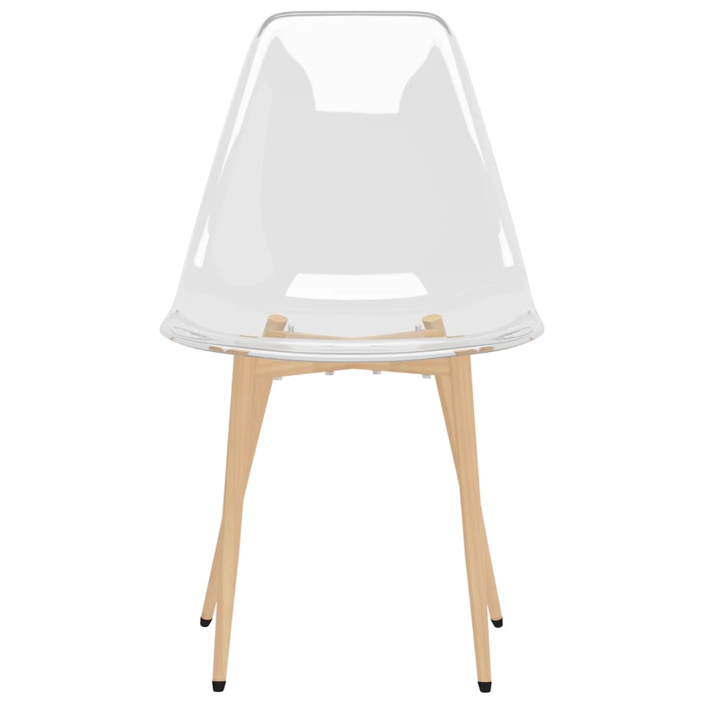 vidaXL Chaises de salle à manger 6 pcs Transparent PET