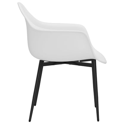 vidaXL Chaises de salle à manger 6 pcs Blanc PP