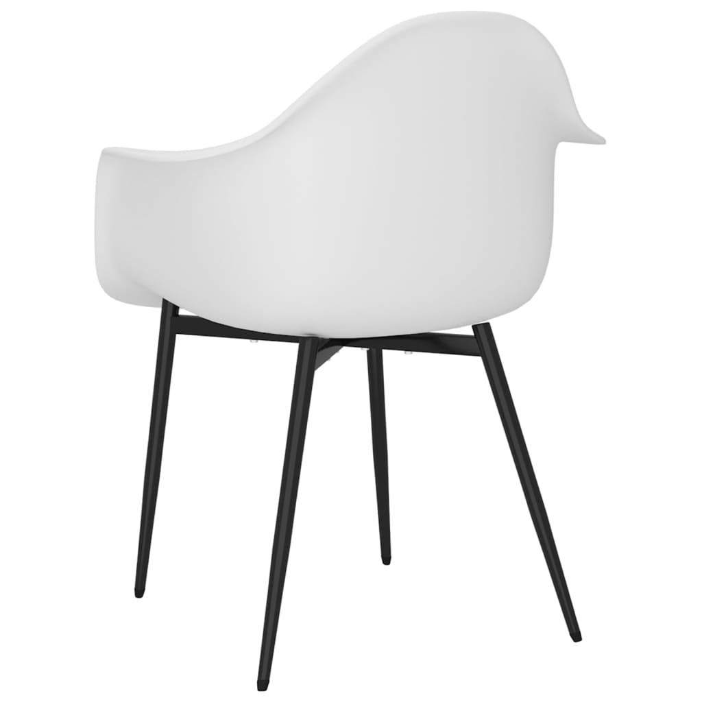 vidaXL Chaises de salle à manger 6 pcs Blanc PP