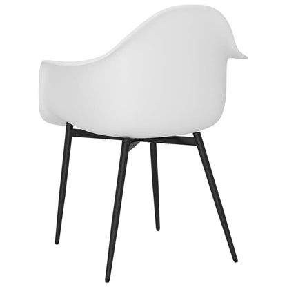 vidaXL Chaises de salle à manger 6 pcs Blanc PP