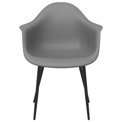 vidaXL Chaises de salle à manger 6 pcs Gris PP