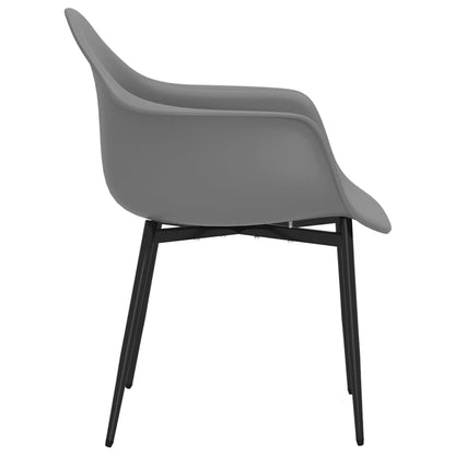 vidaXL Chaises de salle à manger 6 pcs Gris PP