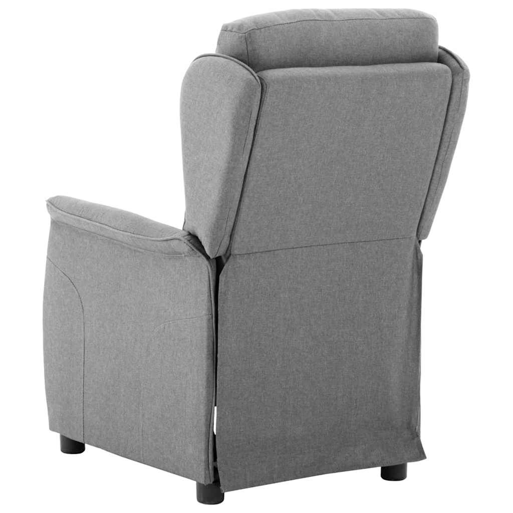 vidaXL Liegestuhl Hellgrau 66,5 x 94 x 101,5 cm Polyester