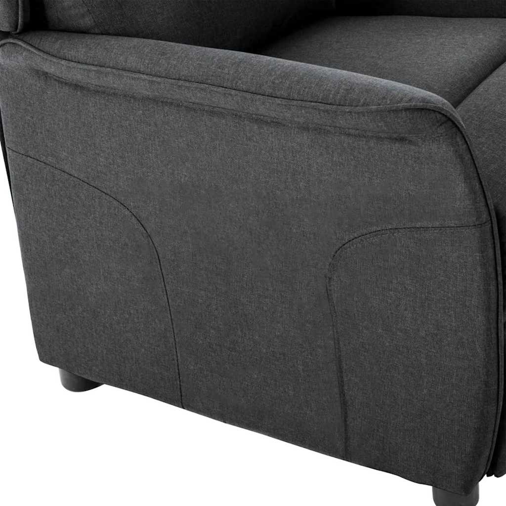 vidaXL Liegestuhl Dunkelgrau 66,5 x 94 x 101,5 cm Polyester