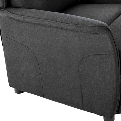vidaXL Liegestuhl Dunkelgrau 66,5 x 94 x 101,5 cm Polyester