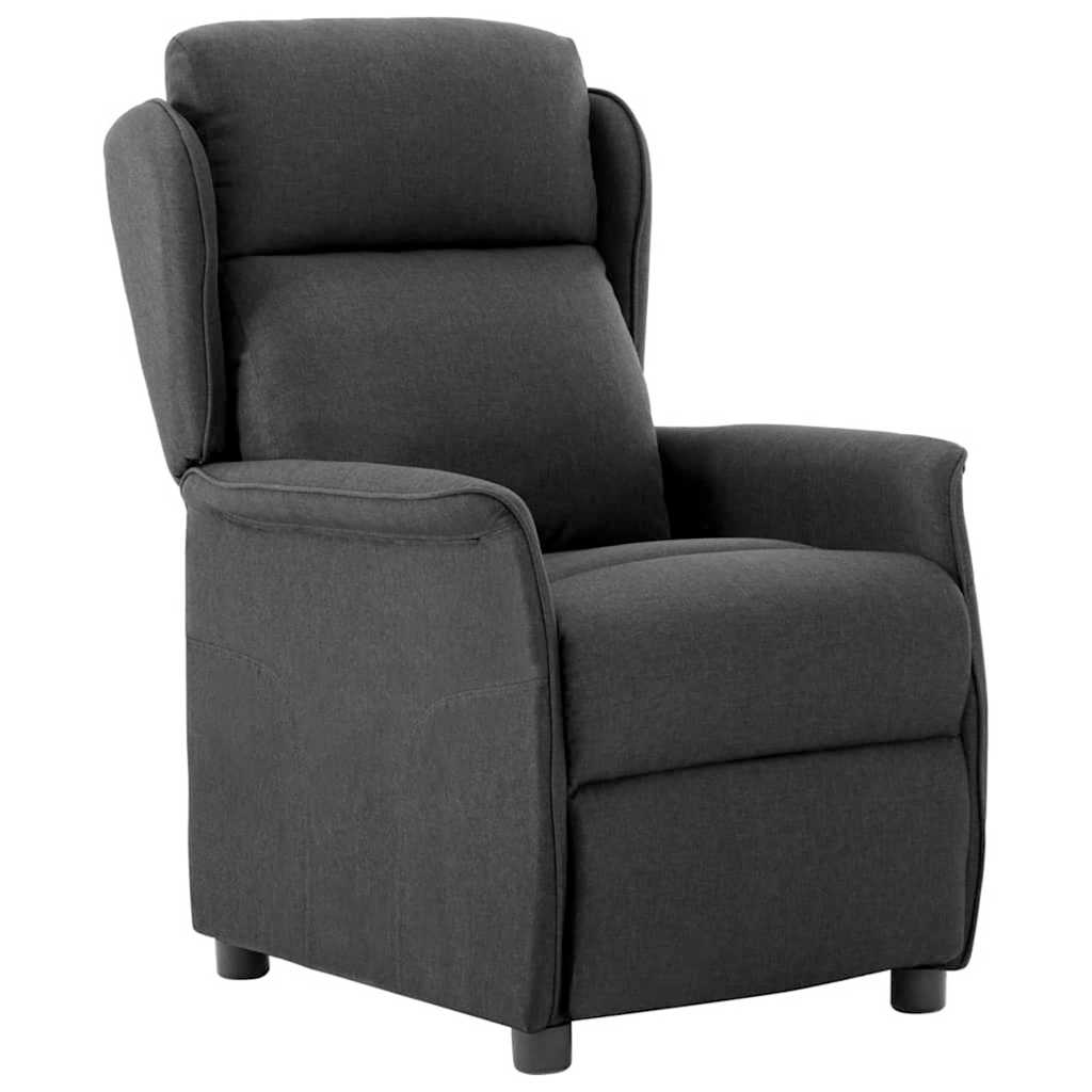 vidaXL Liegestuhl Dunkelgrau 66,5 x 94 x 101,5 cm Polyester