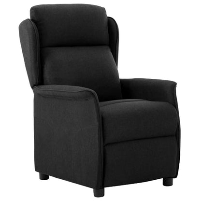 vidaXL Chaise longue Noir 66,5 x 94 x 101,5 cm Polyester