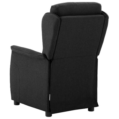 vidaXL Chaise longue Noir 66,5 x 94 x 101,5 cm Polyester