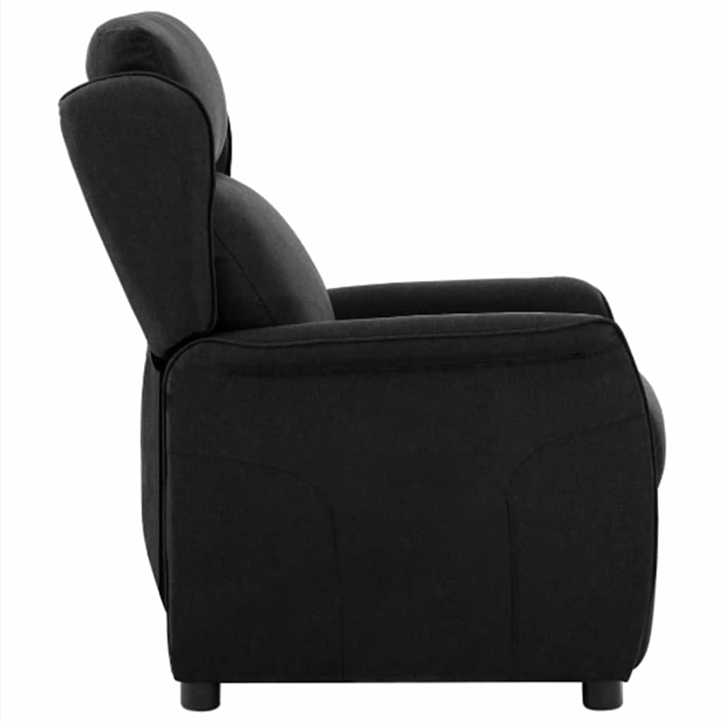vidaXL Chaise longue Noir 66,5 x 94 x 101,5 cm Polyester