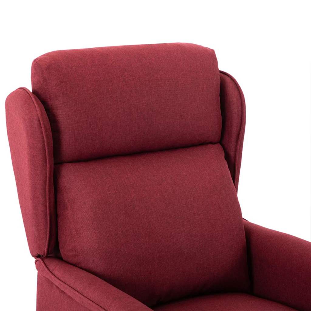 vidaXL Chaise longue Rouge bordeaux 66,5 x 94 x 101,5 cm Polyester