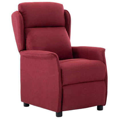 vidaXL Chaise longue Rouge bordeaux 66,5 x 94 x 101,5 cm Polyester