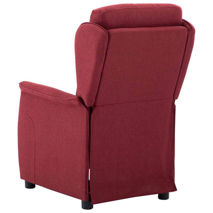 vidaXL Chaise longue Rouge bordeaux 66,5 x 94 x 101,5 cm Polyester