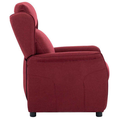 vidaXL Chaise longue Rouge bordeaux 66,5 x 94 x 101,5 cm Polyester