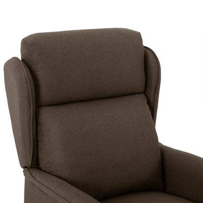 vidaXL Chaise longue marron 66,5 x 94 x 101,5 cm polyester