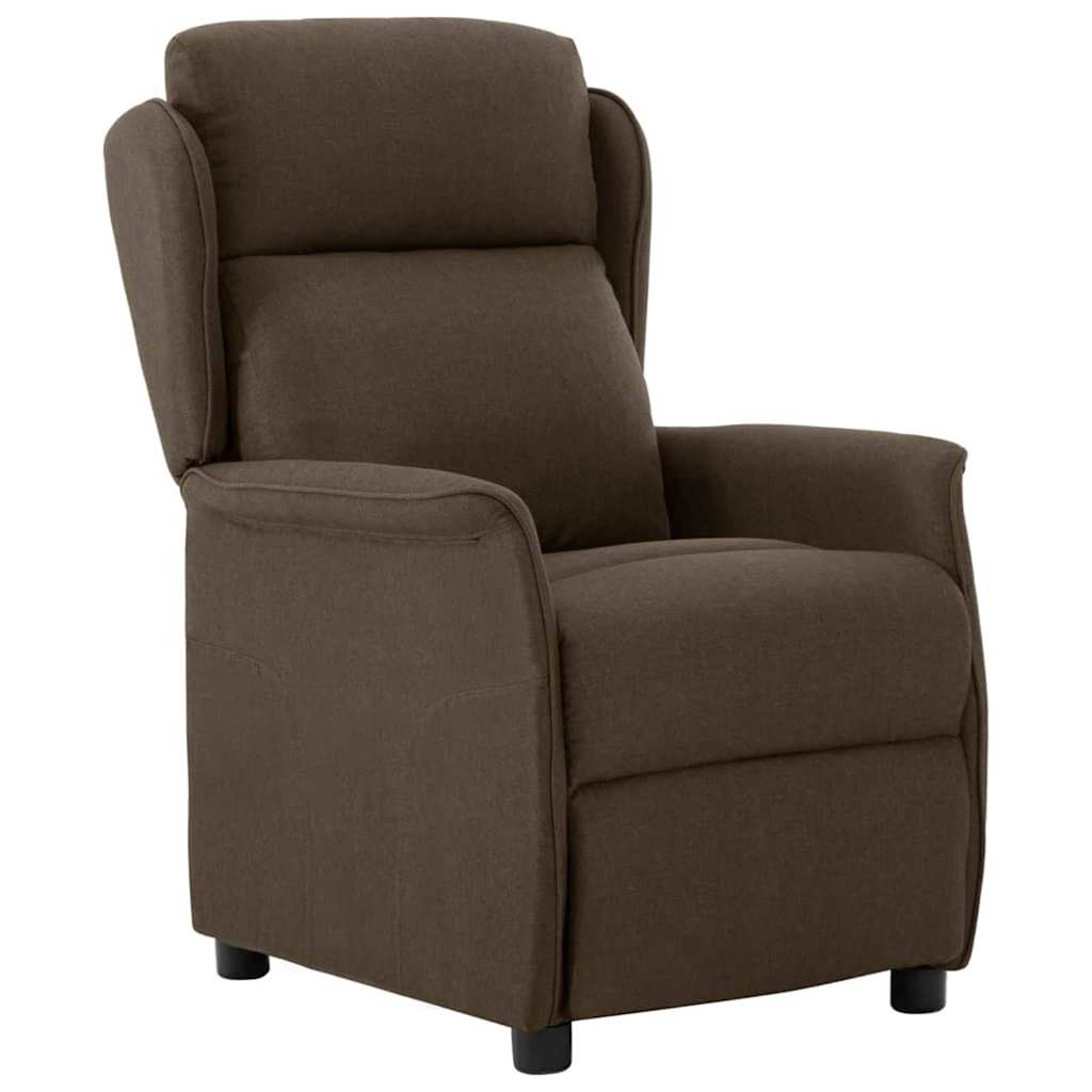 vidaXL Chaise longue marron 66,5 x 94 x 101,5 cm polyester