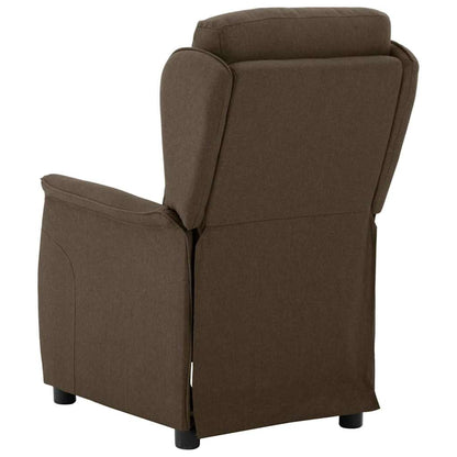 vidaXL Chaise longue marron 66,5 x 94 x 101,5 cm polyester