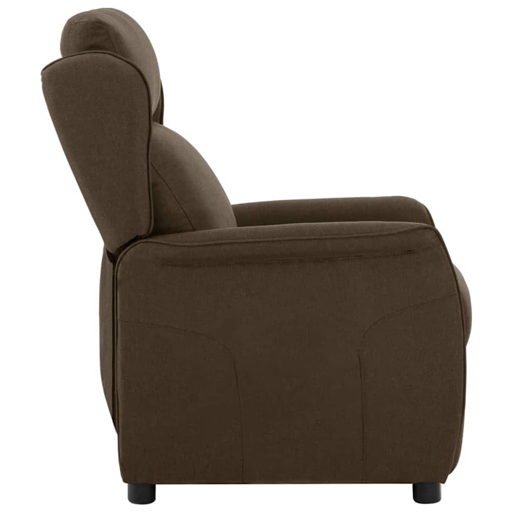 vidaXL Chaise longue marron 66,5 x 94 x 101,5 cm polyester