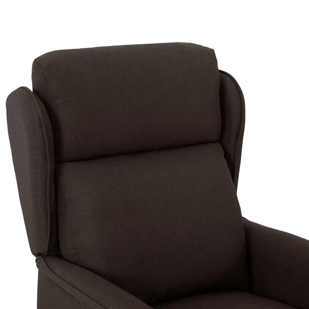 vidaXL Chaise longue Marron foncé 66,5 x 94 x 101,5 cm Polyester