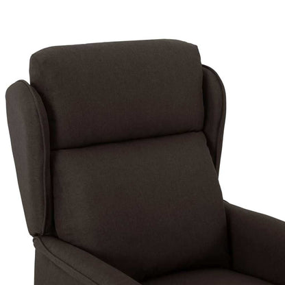 vidaXL Chaise longue Marron foncé 66,5 x 94 x 101,5 cm Polyester