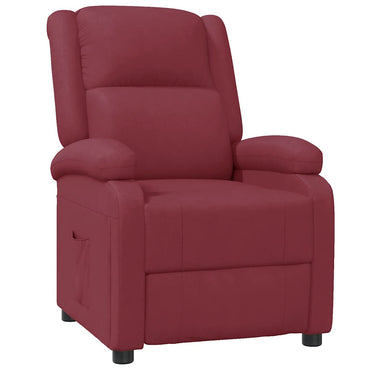 vidaXL Fauteuil relax bordeaux en similicuir