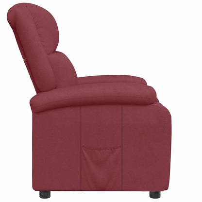 vidaXL Fauteuil relax bordeaux en similicuir