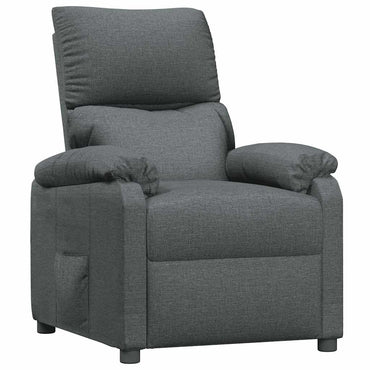 vidaXL Fauteuil de relaxation gris foncé en tissu
