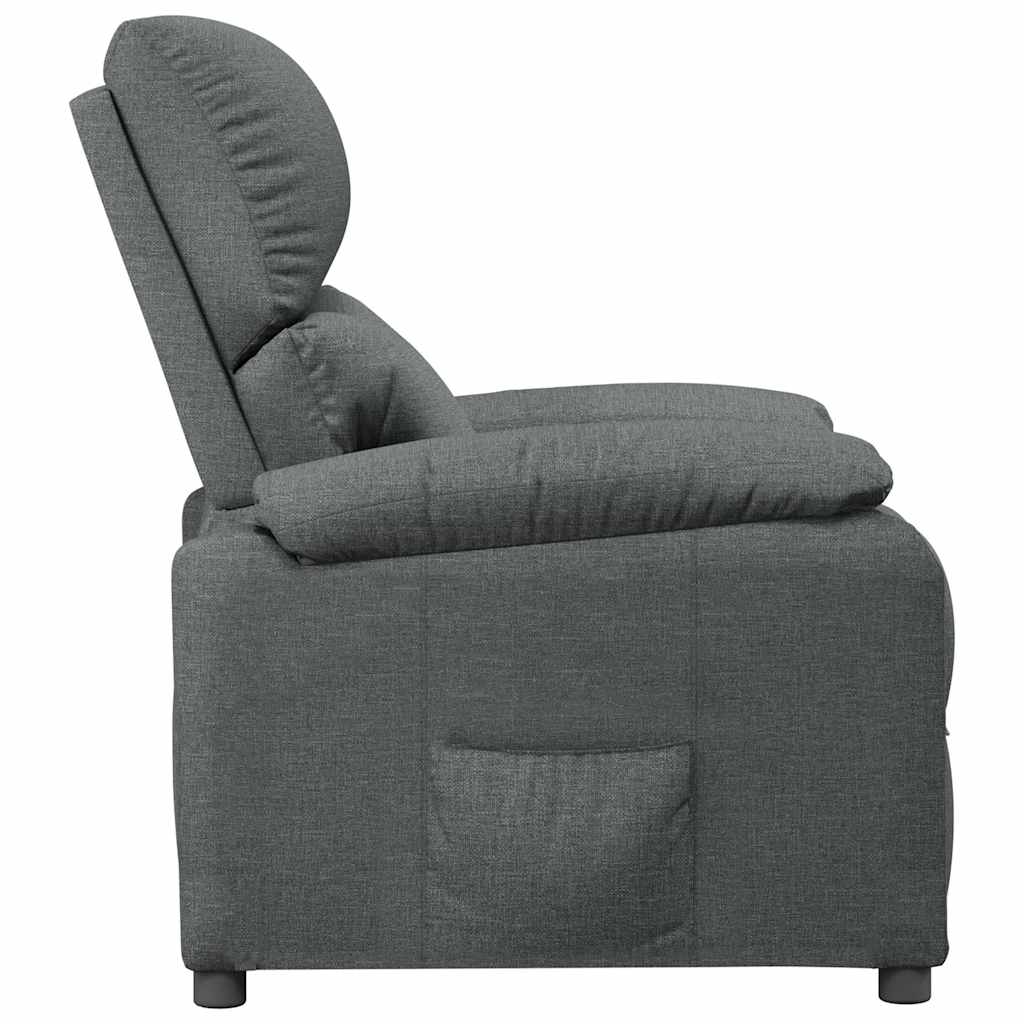 vidaXL Relaxsessel Dunkelgrau Stoff