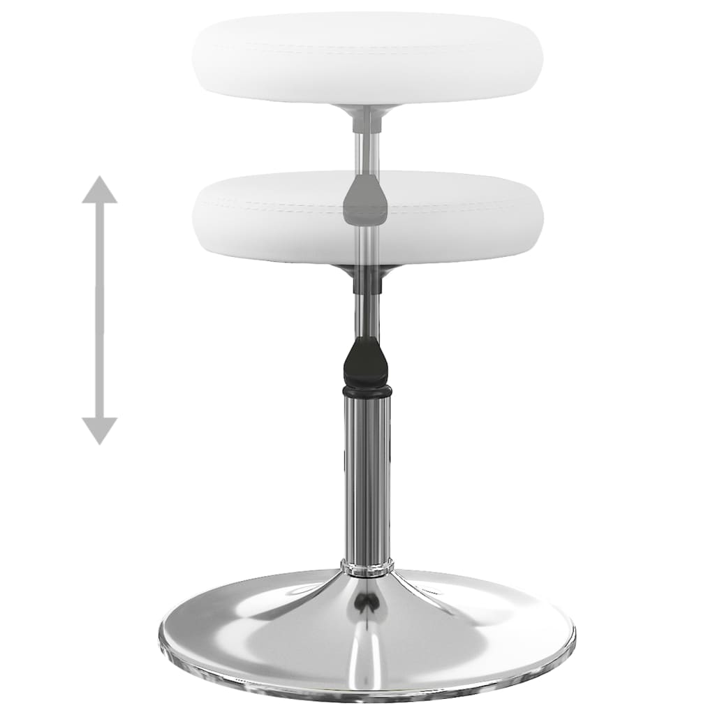 vidaXL Chaises de salle à manger 4 pcs Similicuir blanc