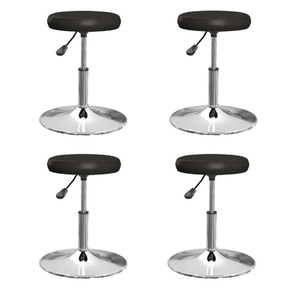 vidaXL Chaises de salle à manger 4 pcs Similicuir Noir
