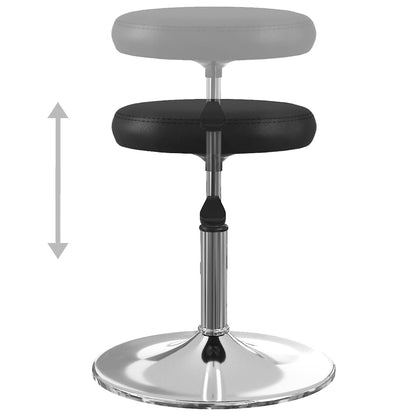 vidaXL Chaises de salle à manger 4 pcs Similicuir Noir