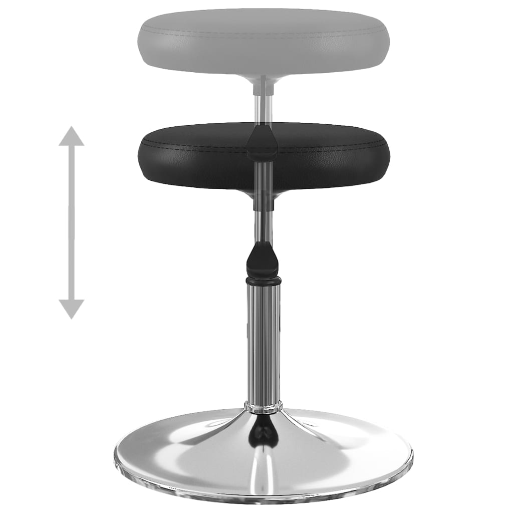vidaXL Chaises de salle à manger 6 pcs Similicuir Noir