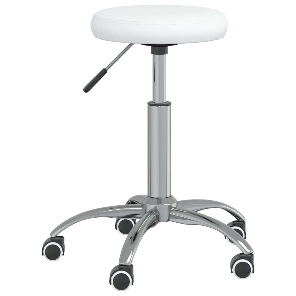vidaXL Chaise de salle à manger similicuir blanc