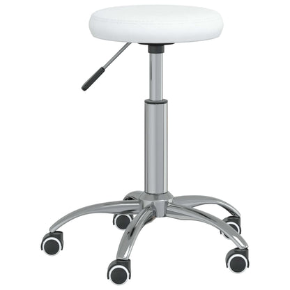 vidaXL Chaise de salle à manger similicuir blanc