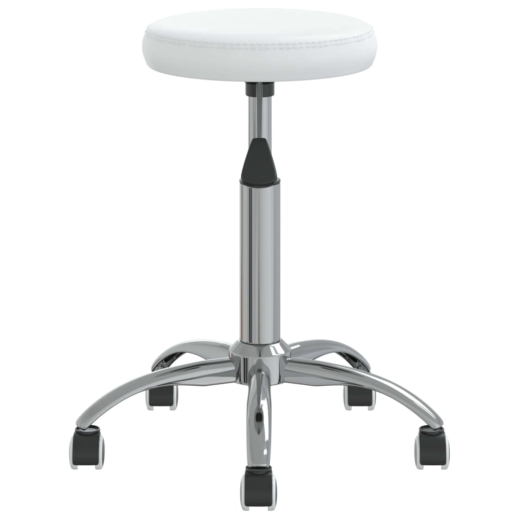vidaXL Chaise de salle à manger similicuir blanc