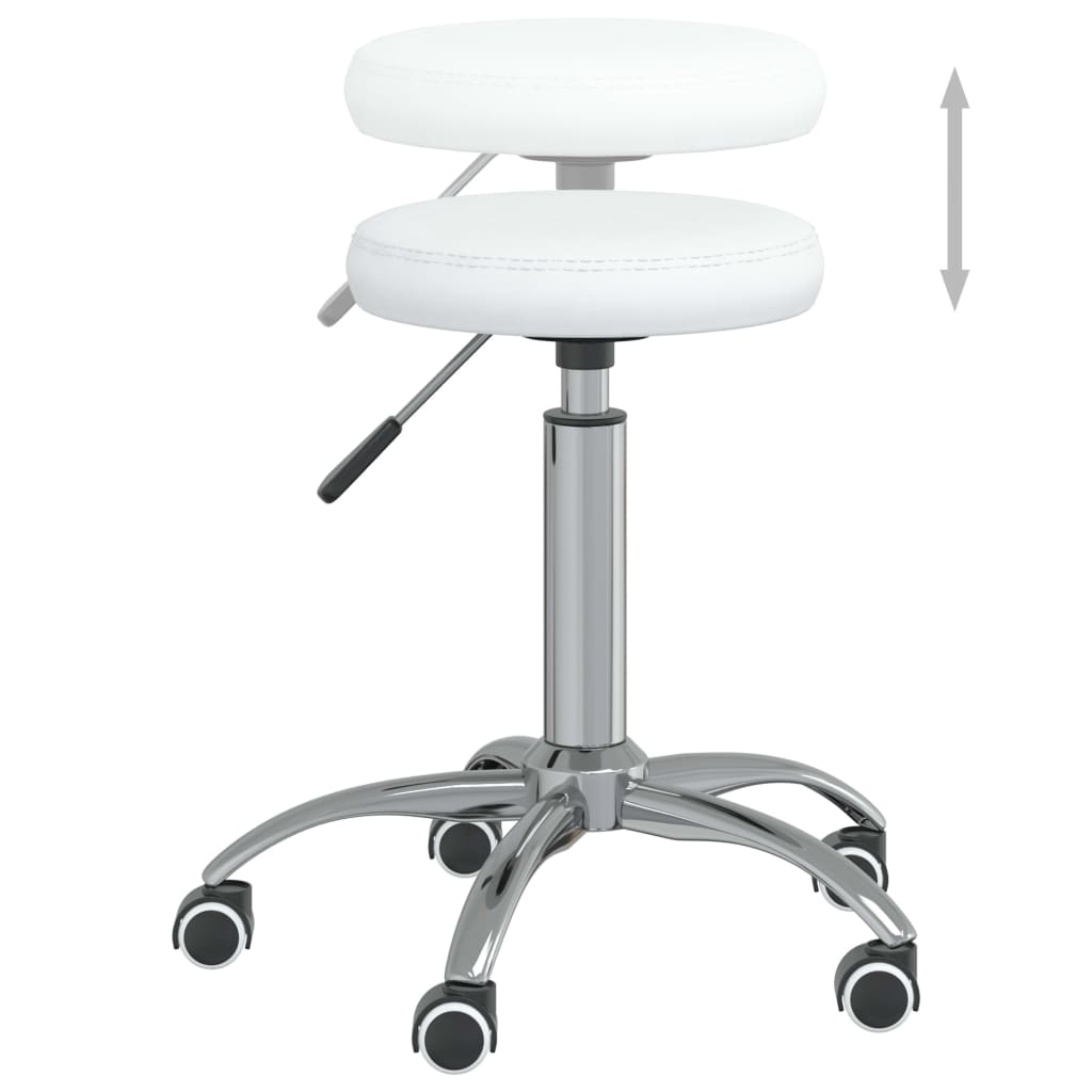 vidaXL Chaise de salle à manger similicuir blanc