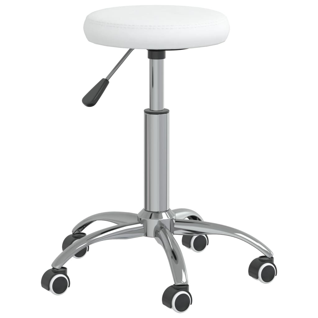vidaXL Chaise de salle à manger similicuir blanc