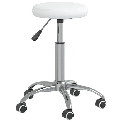vidaXL Chaise de salle à manger similicuir blanc