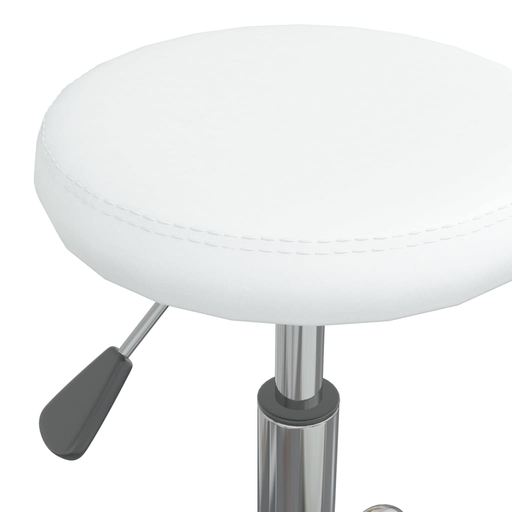 vidaXL Chaise de salle à manger similicuir blanc