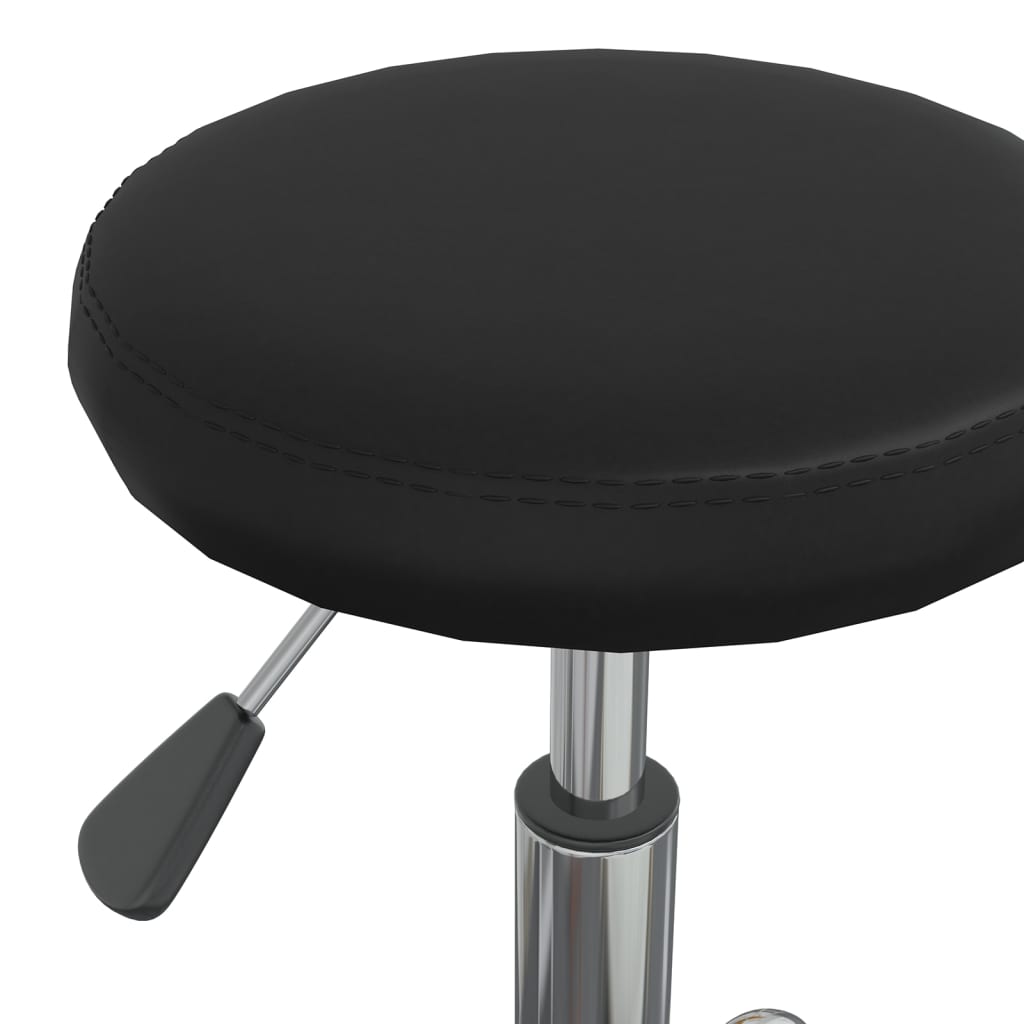 vidaXL Esszimmerstuhl Schwarz Kunstleder