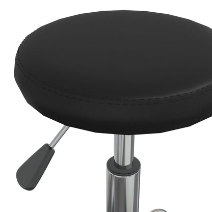 vidaXL Esszimmerstuhl Schwarz Kunstleder