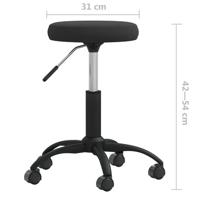 vidaXL Esszimmerstuhl Schwarz Samt