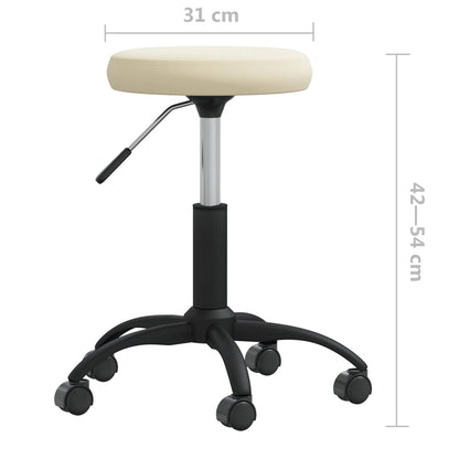 vidaXL Esszimmerstuhl Creme Samt