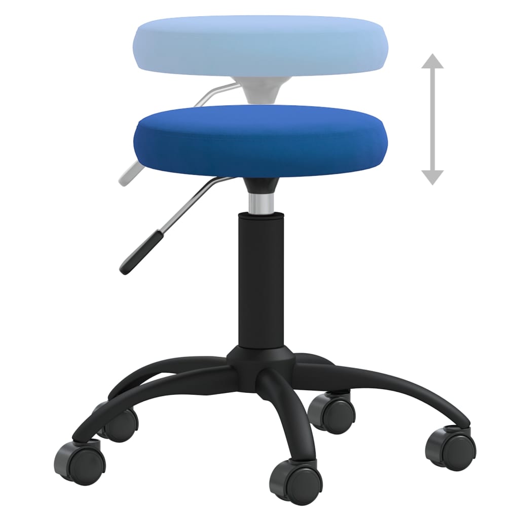 vidaXL Esszimmerstuhl Blau Samt