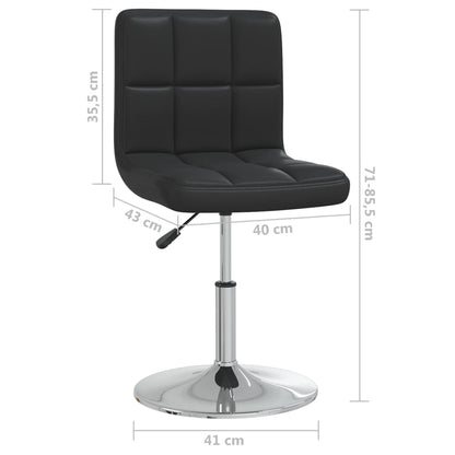 vidaXL Esszimmerstühle 6 Stk. Schwarz Kunstleder