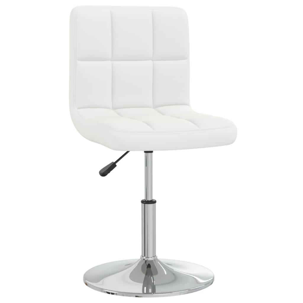 vidaXL Chaise de salle à manger similicuir blanc
