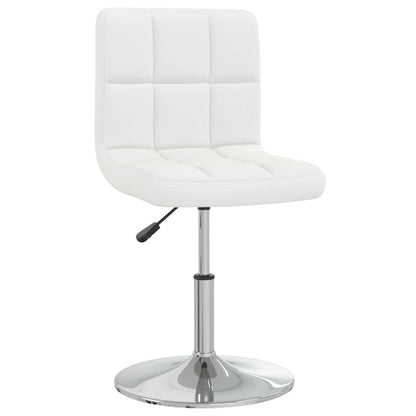 vidaXL Chaise de salle à manger similicuir blanc