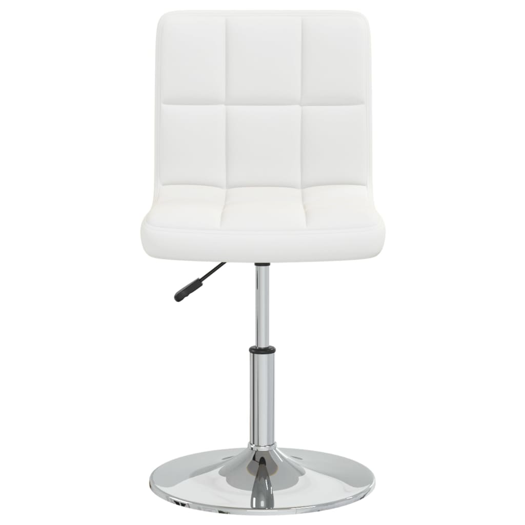 vidaXL Chaise de salle à manger similicuir blanc